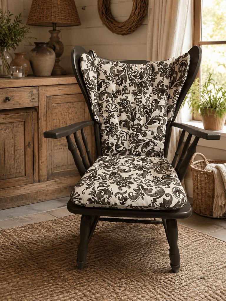 Prachtige landelijke fauteuil, Ophalen, 75 tot 100 cm, Zo goed als nieuw, 50 tot 75 cm
