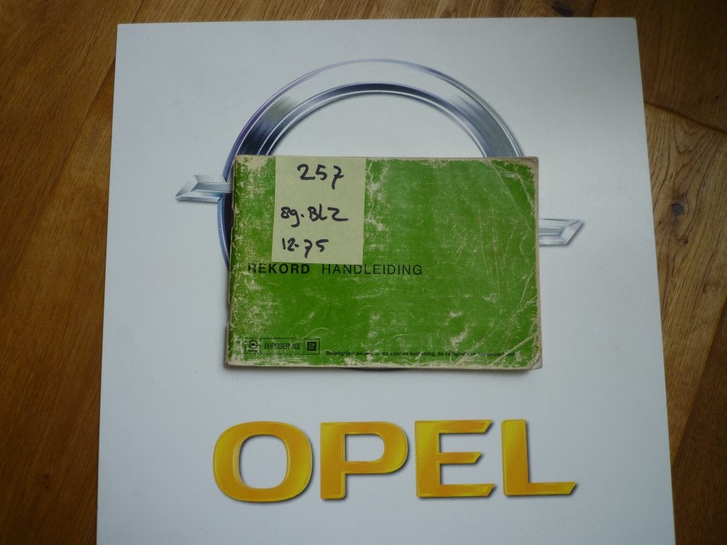 Opel Rekord-D instructieboekje NL nr 257, Ophalen of Verzenden
