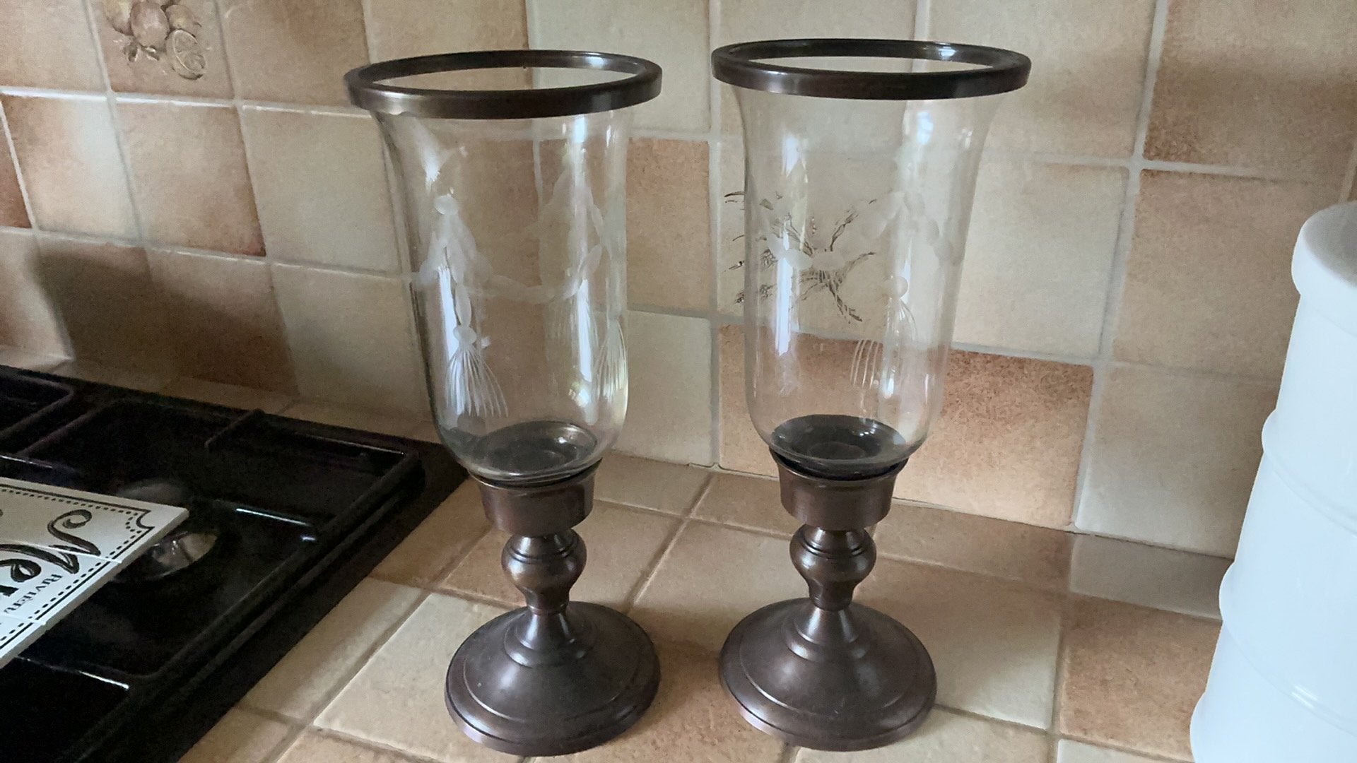 Te koop oude windlichten, Ophalen of Verzenden, Zo goed als nieuw, Glas
