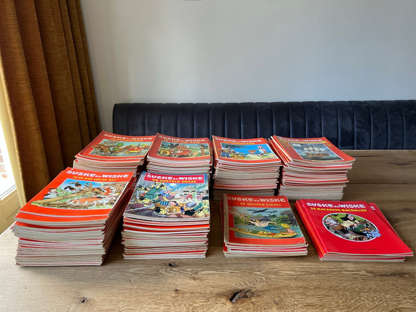 Grote verzameling Suske en Wiske albums (jaren '70-'90), Meerdere stripboeken, Ophalen, Gelezen