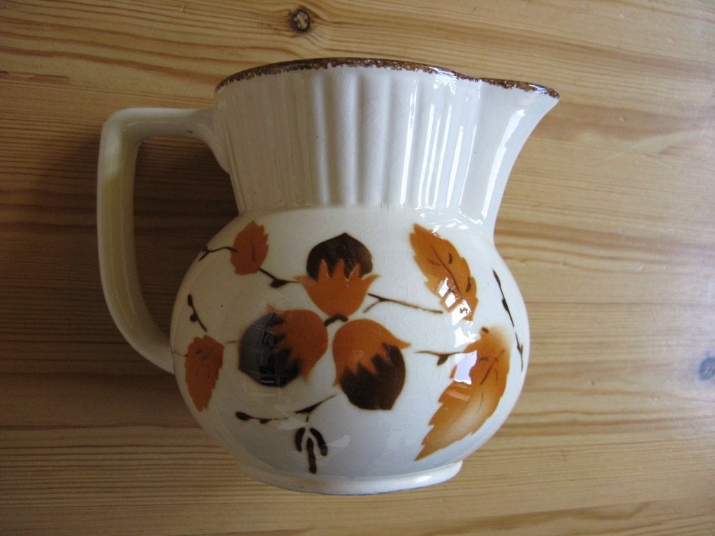 Melkkan, hoogte 14,5 cm, diameter bovenkant 10 cm, Ophalen of Verzenden