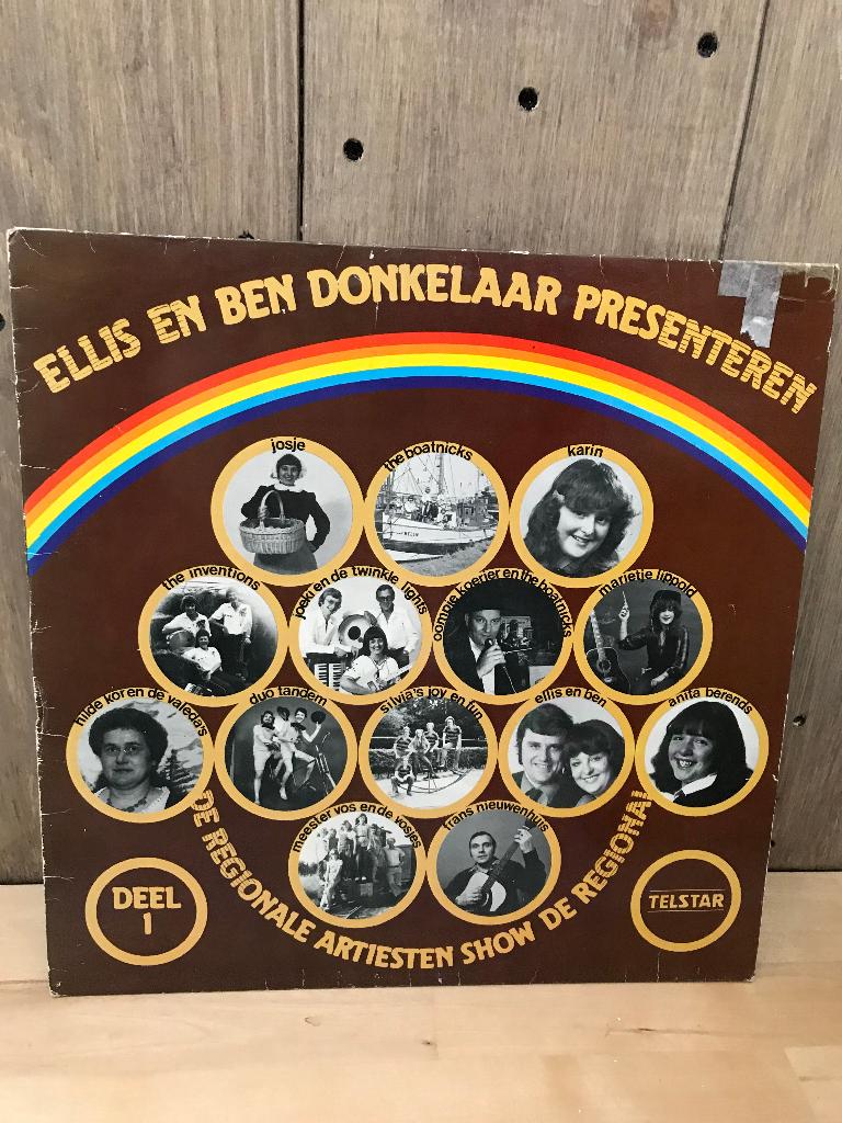 LP Ellis en Ben Donkelaar - Telstar - oa Duo Tandem, Cd's en Dvd's, Vinyl | Nederlandstalig, Gebruikt, Fotohoes, Levenslied of Smartlap