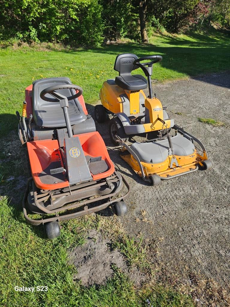 Stiga villa 12 hst husqvarna rider zitmaaier grasmaaier hst, Ophalen of Verzenden, Gebruikt, Mulchfunctie, Minder dan 90 cm