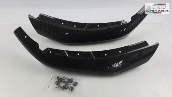 M Performance Carbon voorbumper lip spoiler set nieuw BMW 3, Nieuw, Ophalen of Verzenden, -, Achterklep