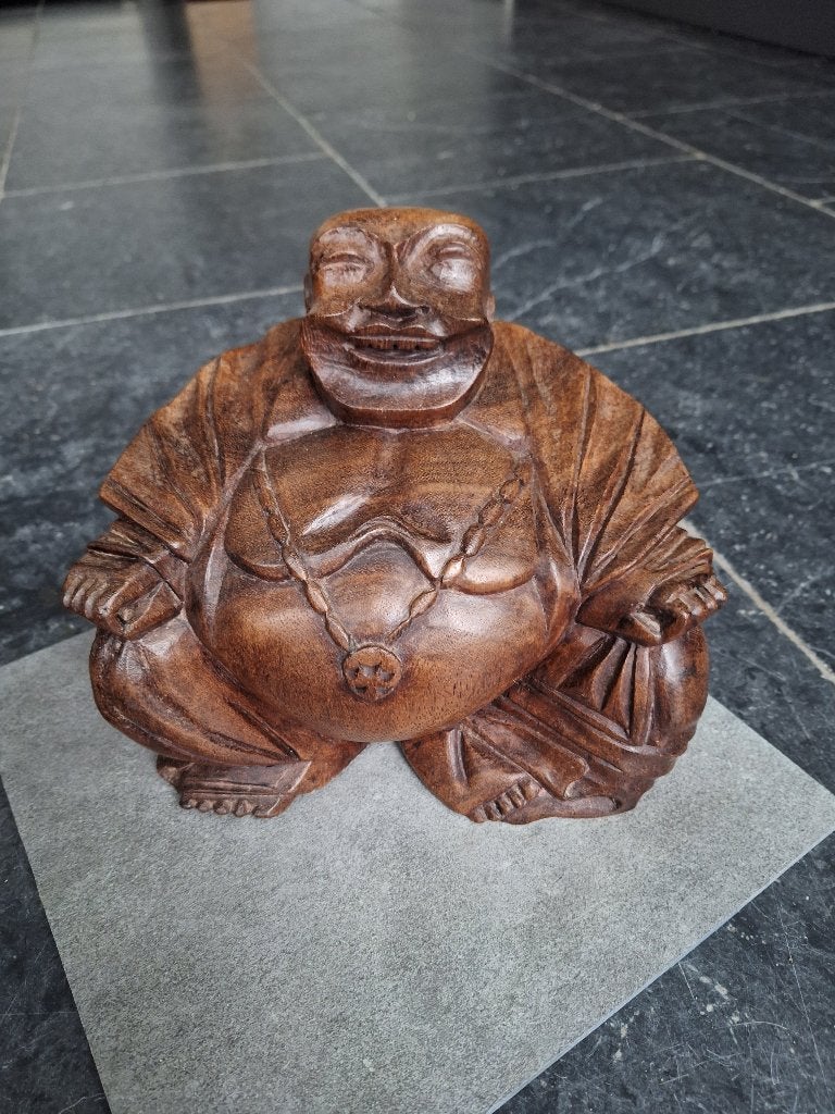 Lachende Boeddha, Ophalen of Verzenden, Handgemaakt