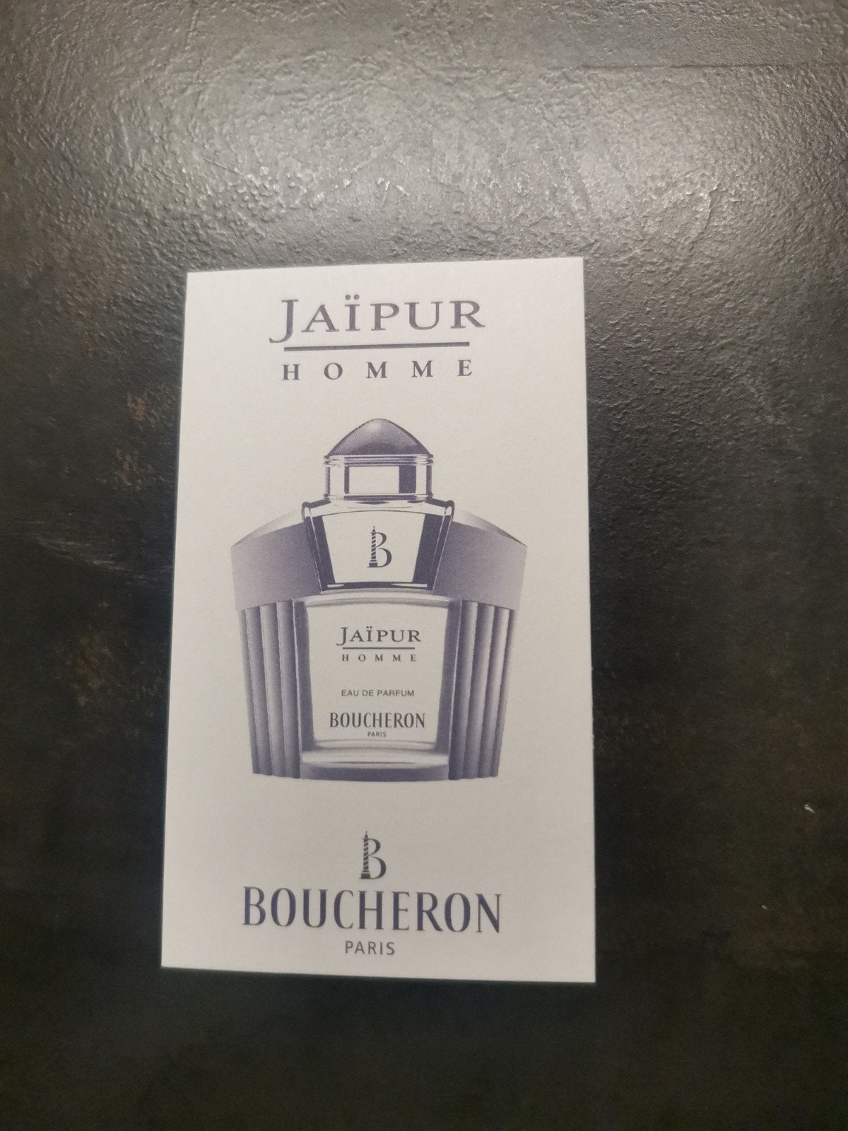 Geurkaart Jaipur Homme Eau de Parfum Boucheron Paris, Ophalen of Verzenden