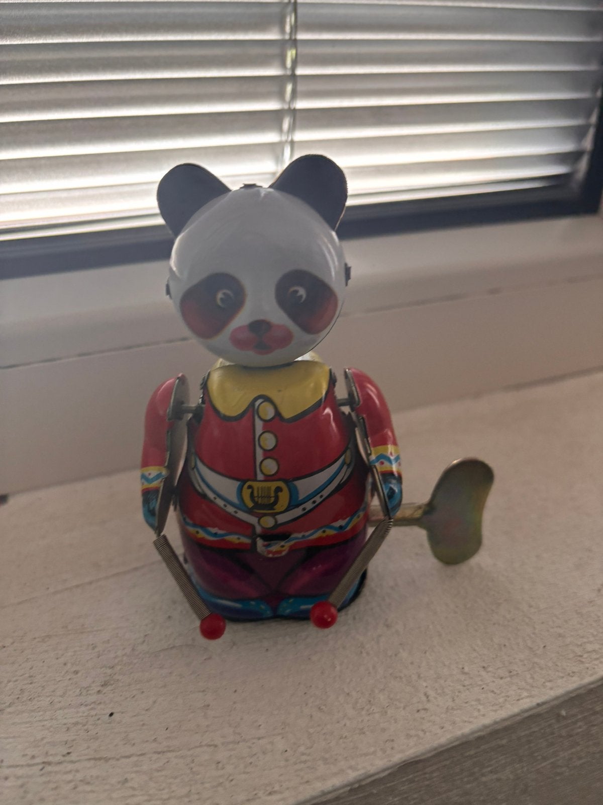 Vintage blikken opwindbare panda, Ophalen of Verzenden, Zo goed als nieuw