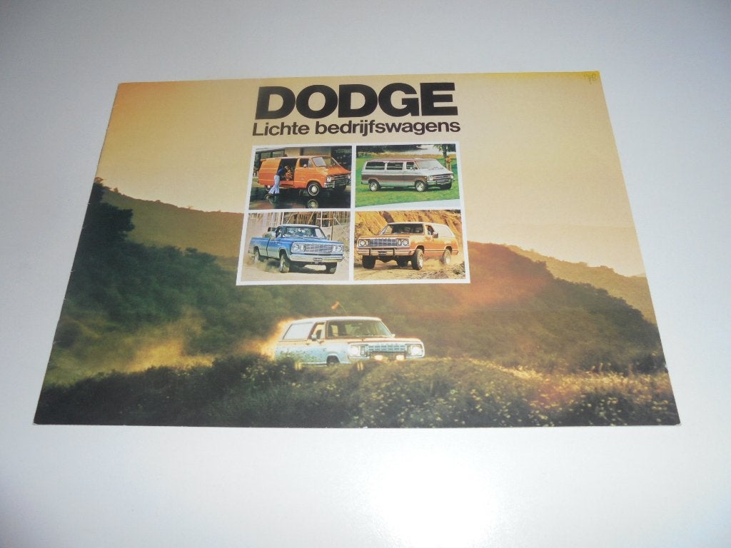 brochure Dodge lichte bedrijfswagens, Ophalen of Verzenden, Zo goed als nieuw, Overige merken