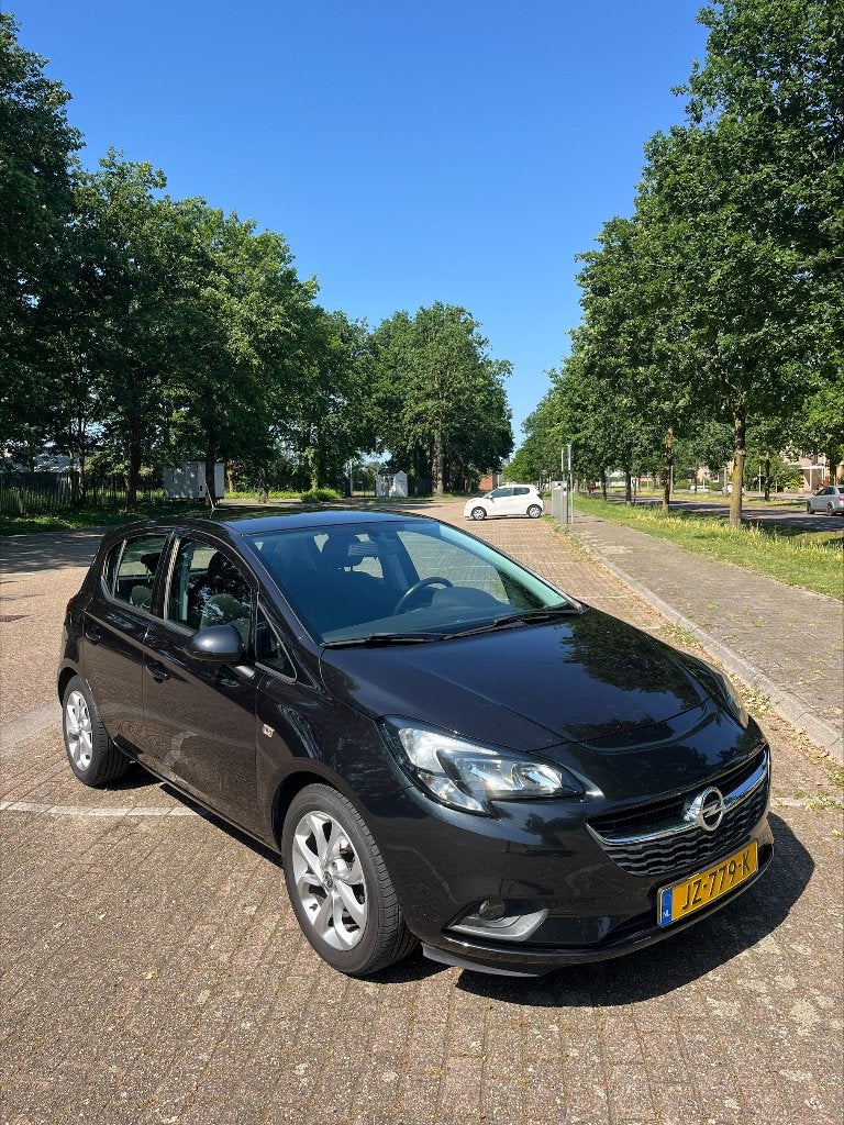 Opel Corsa 1.4 66KW/90PK 5D 2016 Zwart -incl. 4 Winterbanden, Auto's, Opel, Particulier, Corsa, Airconditioning, Bluetooth, Centrale vergrendeling