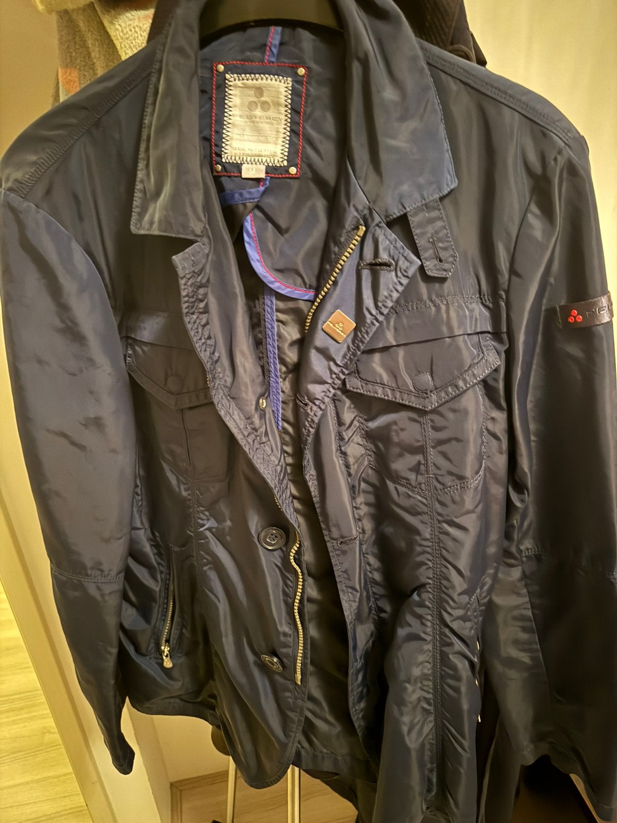 Peuterey jas, Ophalen, Zo goed als nieuw, Maat 48/50 (M), Blauw