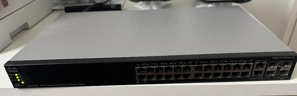 Cisco SG500-28P POE Switch, Ophalen of Verzenden, Gebruikt