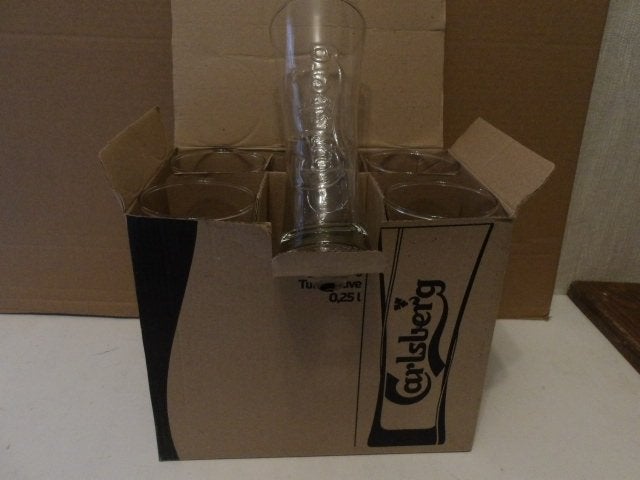 Carlsberg bier glazenset (nr.1) 6 stuks, Verzamelen, Ophalen of Verzenden, Nieuw, Glas of Glazen, Overige merken