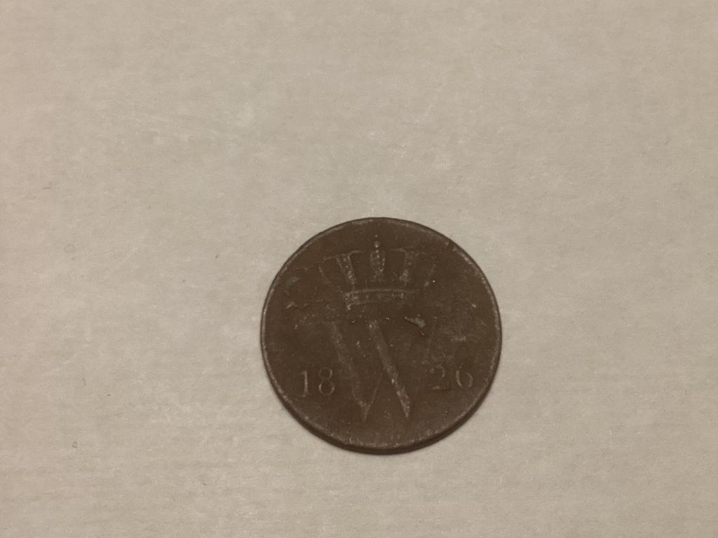 1 cent 1826 (r 18), Ophalen of Verzenden, Overige landen