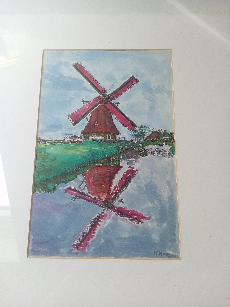 Schilderij, Ophalen, Ingelijst, Landschap