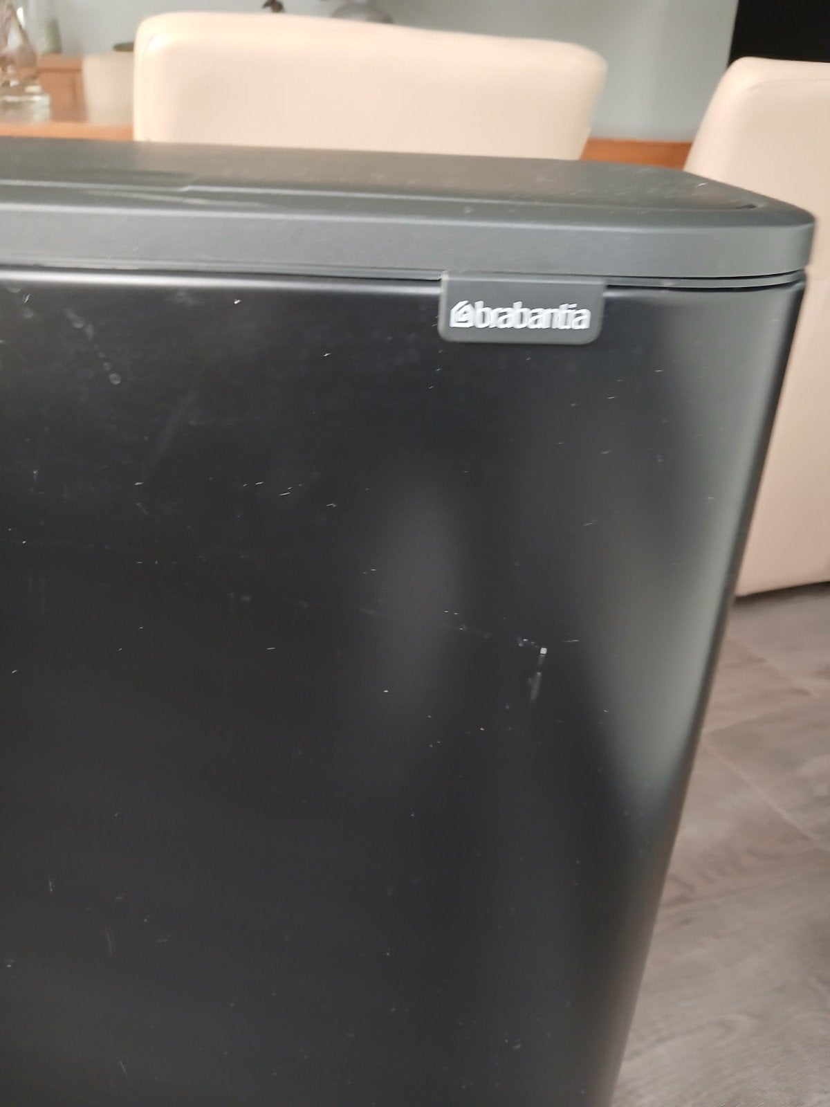 brabantia Bo touch bin afvalbak, 40 liter of meer, Ophalen, Rvs