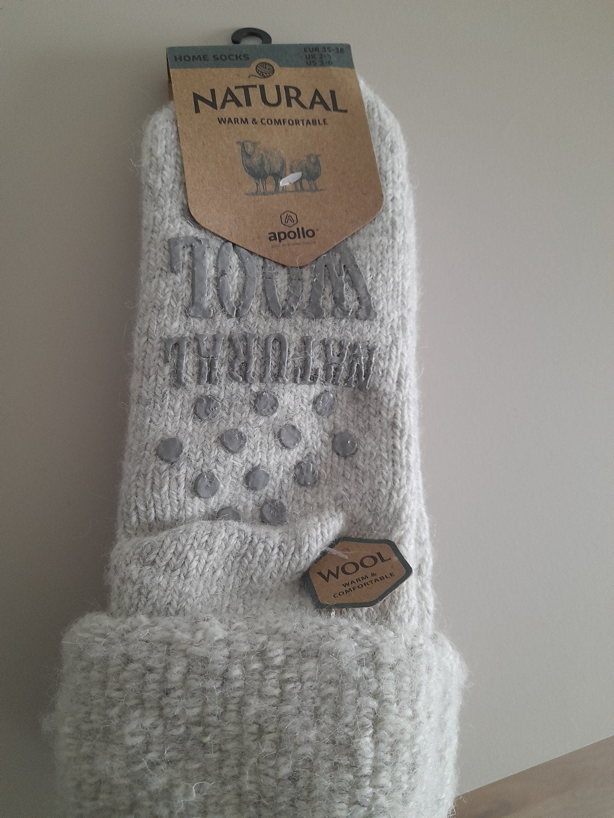 Nieuwe dikken wollen sokken kinder/volwassenen 35/38 herfst, Jongen of Meisje, Nieuw, Ophalen of Verzenden, Natural wol sok