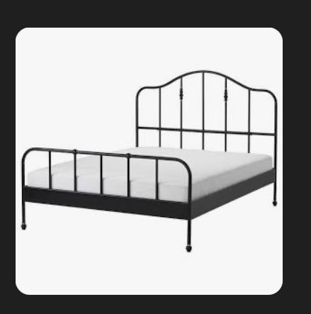 Bedframe ikea bed 140x200 zonder matras of lattenbodem, Ophalen, Wit, Tweepersoons, 140 cm