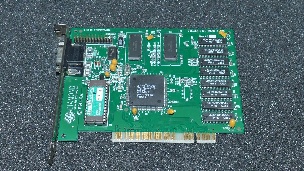 Diamond Stealth 64 DRAM T PCI | S3 Trio64 | VGA kaart, Computers en Software, Vintage Computers, Ophalen of Verzenden