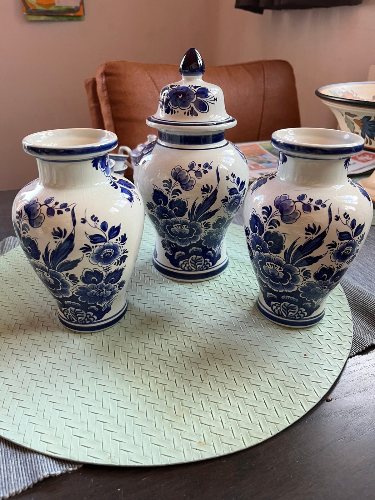 Delft holland handwerk vaasjes, Ophalen of Verzenden