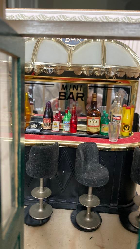 Miniatuur Reuter barkastje met bar en piano, Ophalen of Verzenden, Zo goed als nieuw, Overige typen