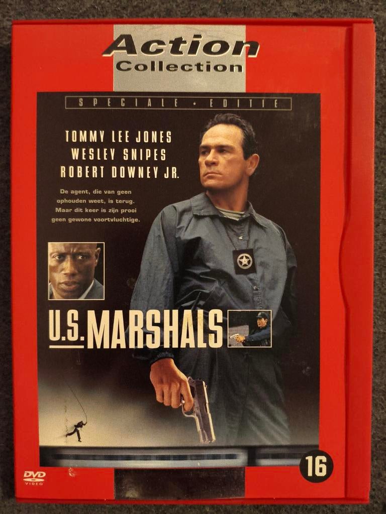 U.S. Marshals DVD | Speciale Editie | Krasvrij, Vanaf 12 jaar, Ophalen of Verzenden, Zo goed als nieuw
