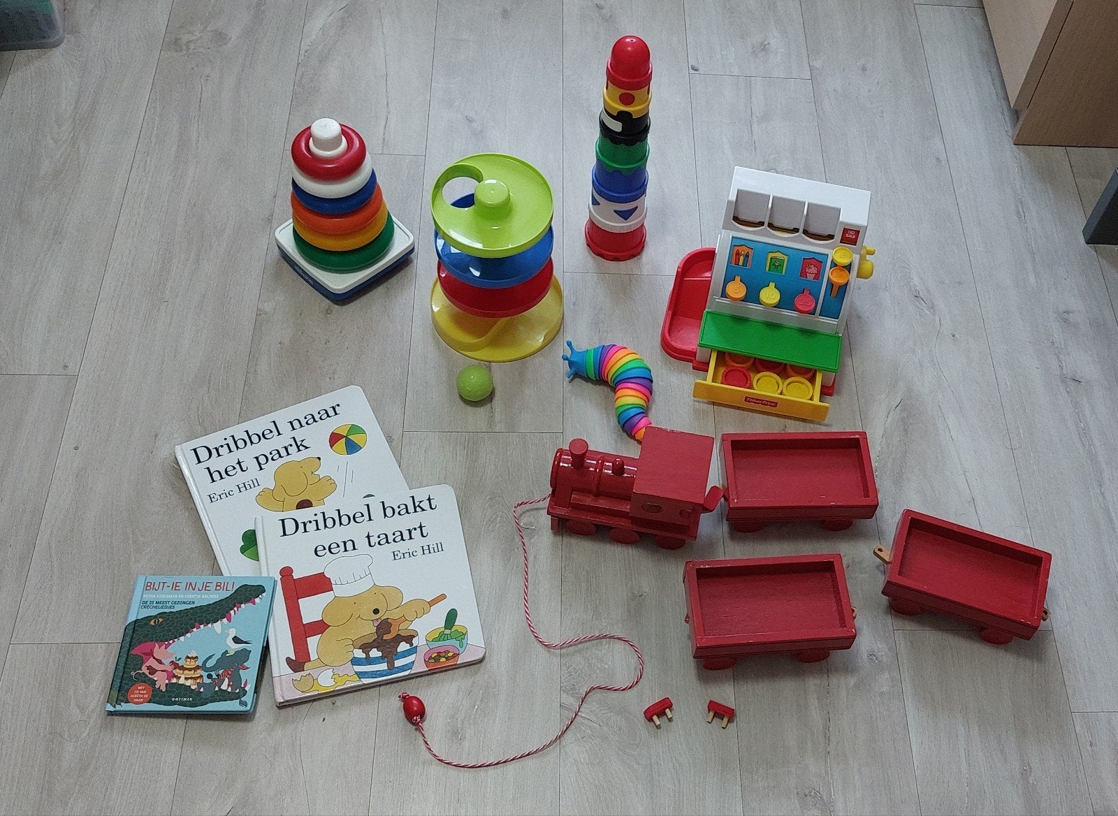 Babyspeelgoed, Kinderen en Baby's, Speelgoed | Babyspeelgoed, Ophalen of Verzenden, Gebruikt, Overige typen, Met wieltjes