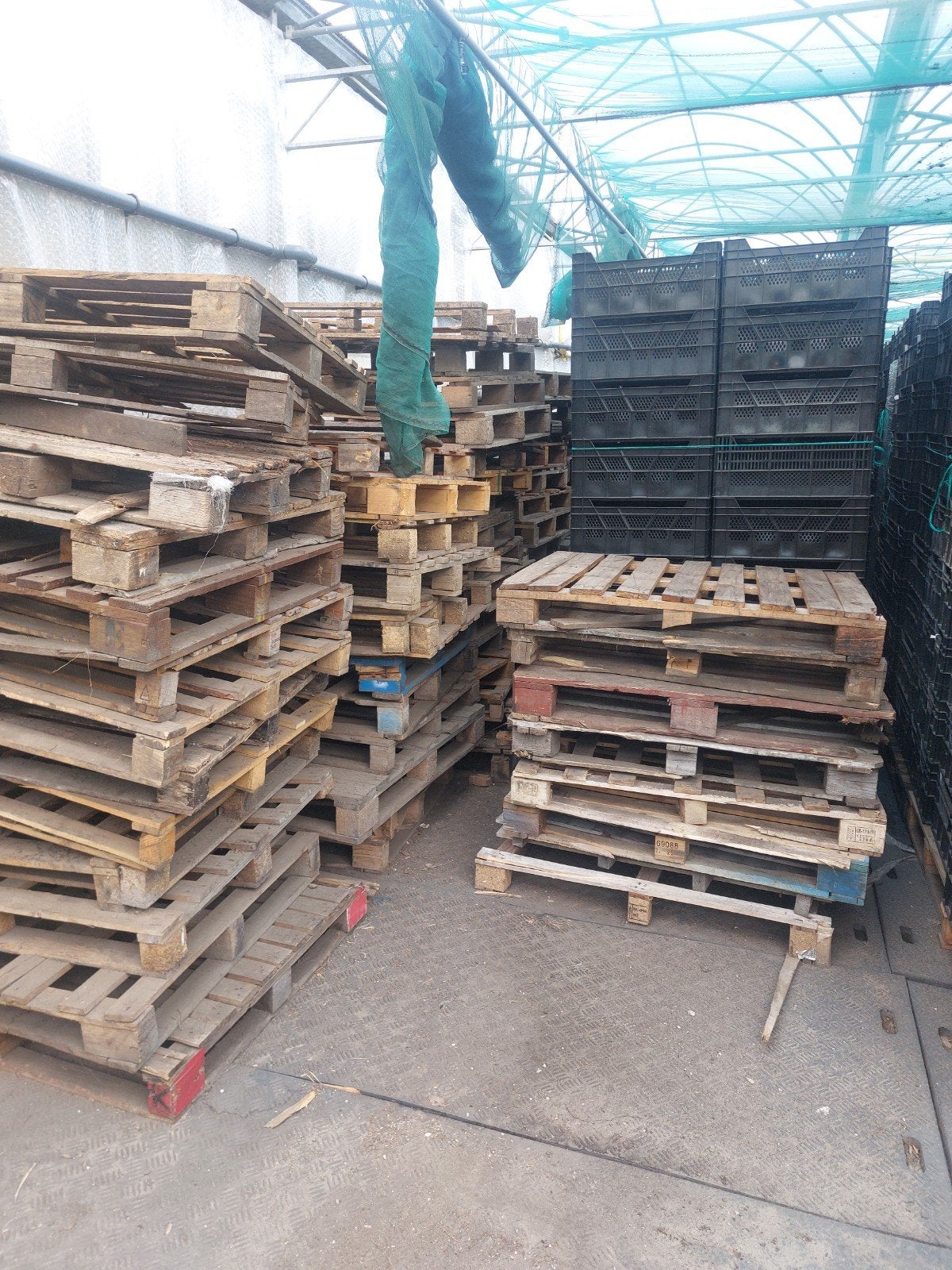oude pallets, 7 stapels van ca. 20 stuks., Ophalen, Gebruikt, 50 mm of meer, Pallet