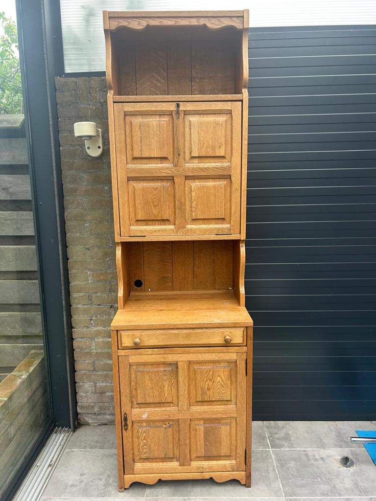 Vintage oak cabinet, Ophalen of Verzenden