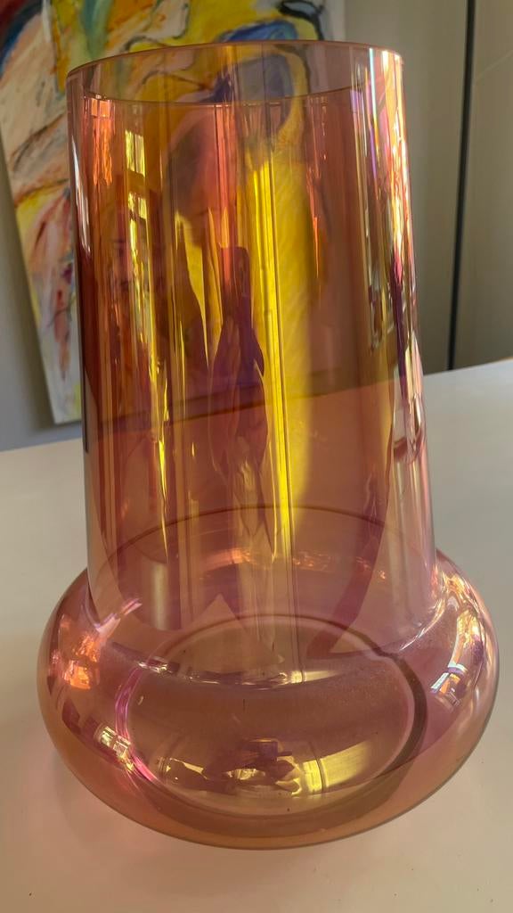 Te koop: grote handgeblazen vaas, met certificaat, Ophalen of Verzenden