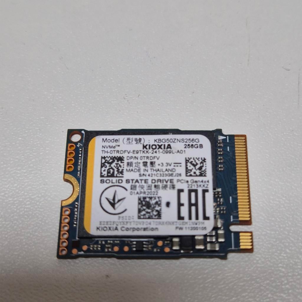 Toshiba/Kioxia KBG5 256GB Nvme SSD 2230, Intern, Gebruikt, 256GB, Verzenden