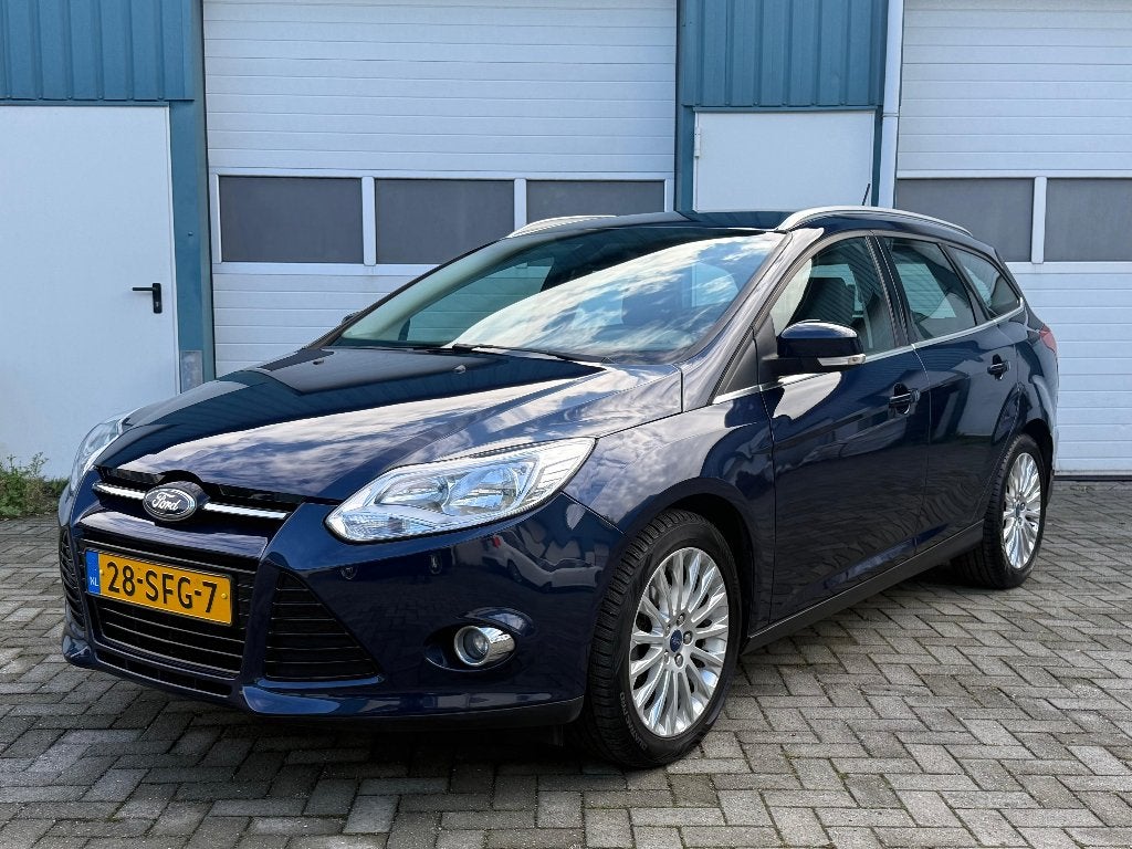 Ford Focus Wagon 1.6 Ti-VCT First Edition | Topstaat | Luxe, Auto's, 125 pk, Zwart, 4 cilinders, Blauw