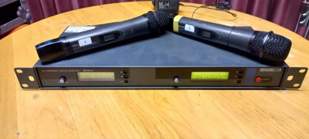 HQ Power MICW41 Draadloos Microfoonsysteem, Muziek en Instrumenten, Ophalen of Verzenden, Gebruikt, Zangmicrofoon, Draadloos