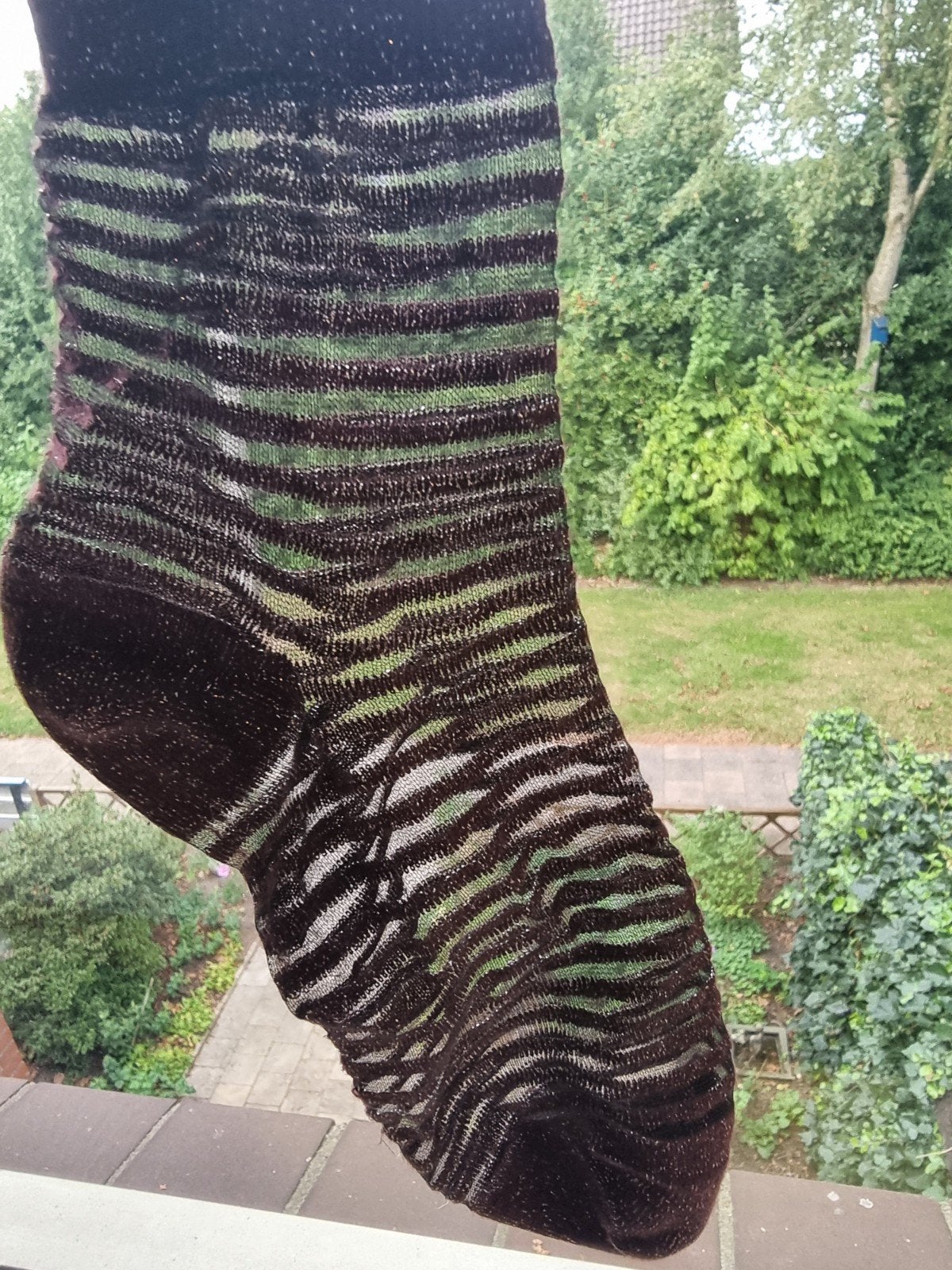 2 paar enkelsokjes met glitter - transparant en blauw gedrag, Ophalen of Verzenden, Gedragen, Blauw, Sokken en Kniesokken