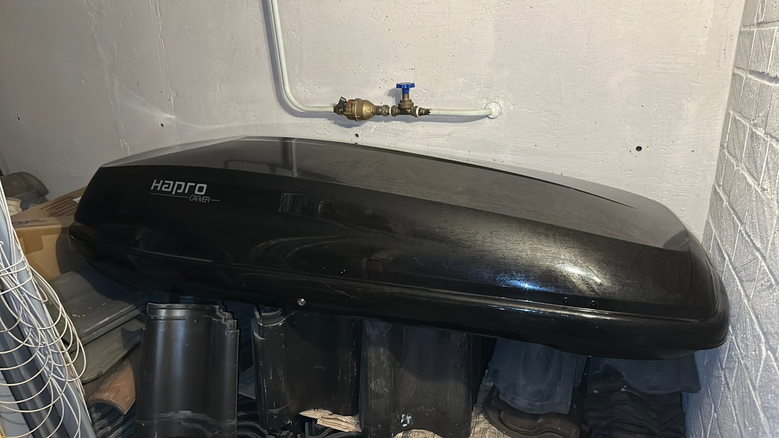 Hapro Carver 6.5 Dakkoffer met dakdragers voor Fiat 500, Ophalen of Verzenden, Gebruikt