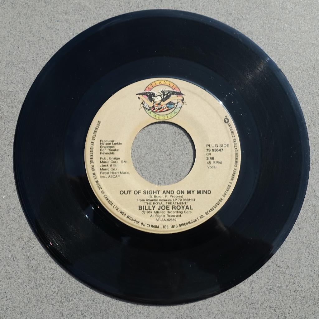 billy joe royal - out of sight and on my way, Gebruikt, 7 inch, Single, Ophalen of Verzenden