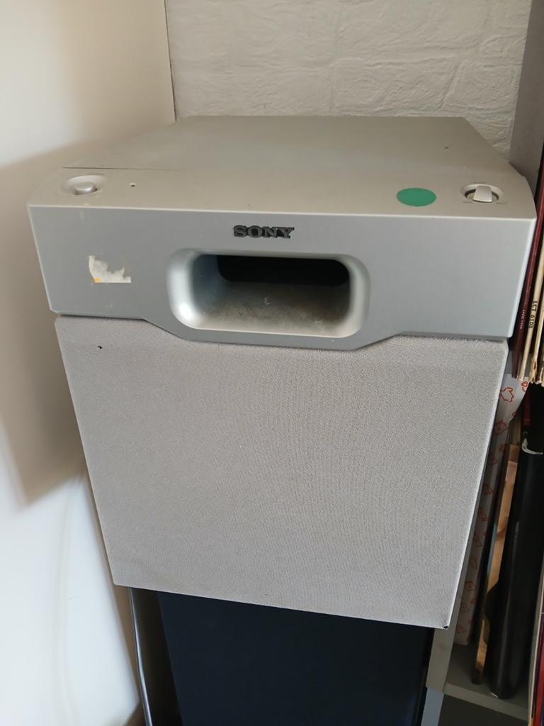 Sony SA-WMS92 actieve subwoofer, Audio, Tv en Foto, Luidsprekers, Gebruikt, Subwoofer, Ophalen of Verzenden, Sony