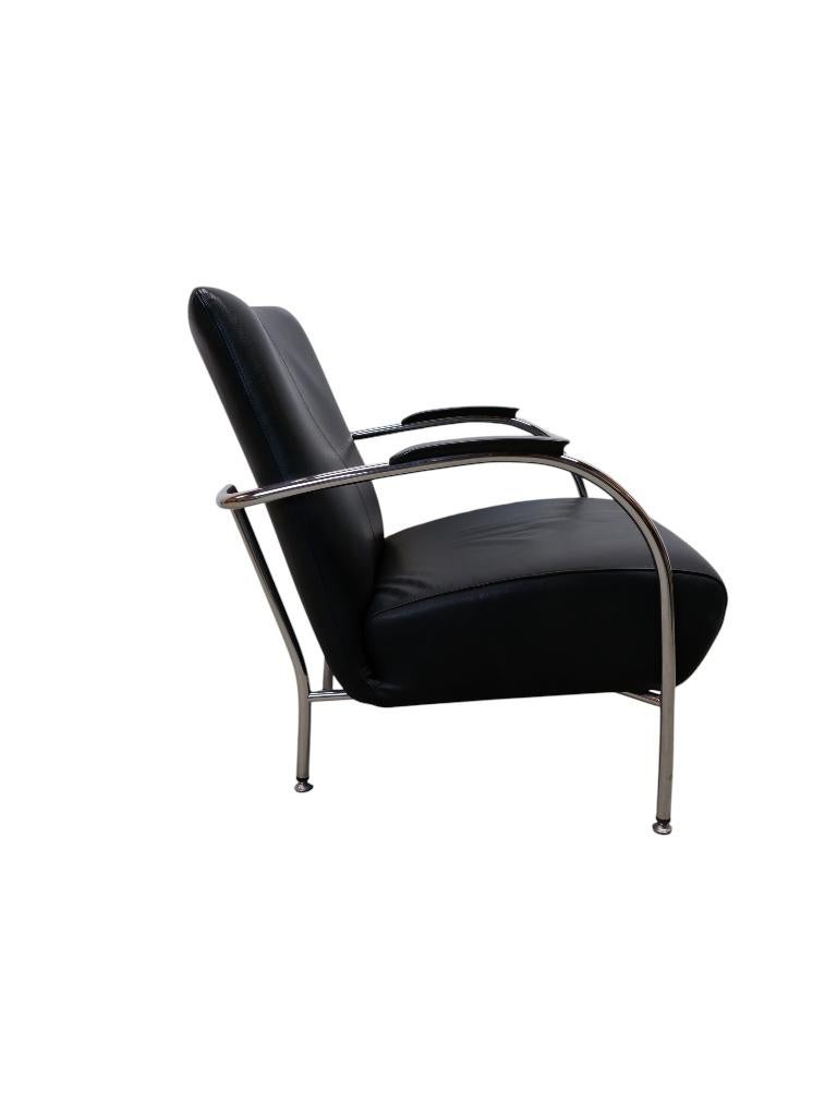 Montis leren fauteuil, Huis en Inrichting, Ophalen, Gebruikt, Rijksstraatweg 37 Wilp, 75 tot 100 cm