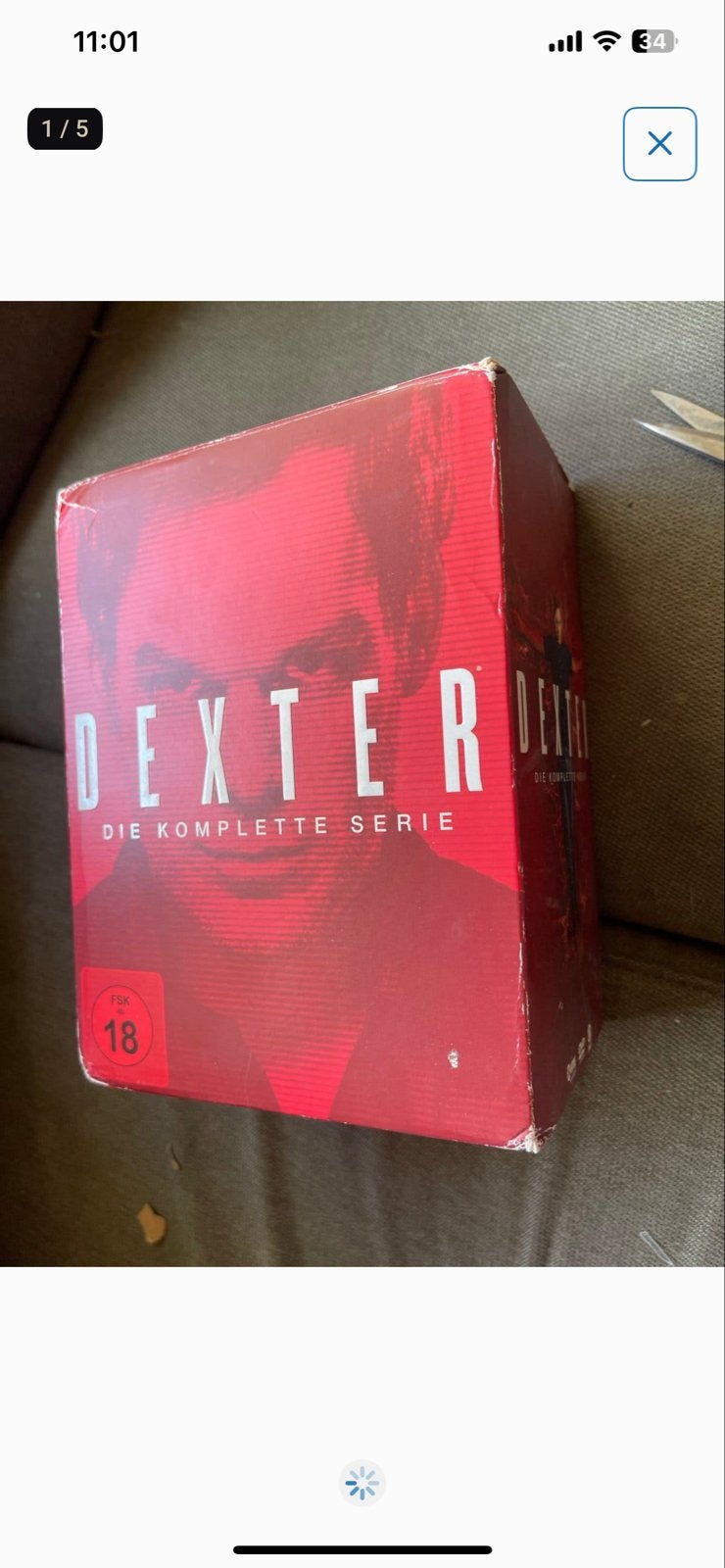 Dexter: De Komplette Serie - dvd Boxset (Duits), Cd's en Dvd's, Vanaf 18 jaar, Gebruikt, Misdaad, Duits