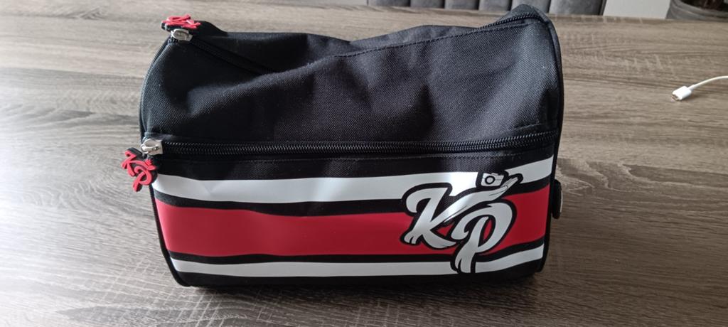 Knolpower toilettas, zwart met wit en rood, Ophalen of Verzenden, Zo goed als nieuw, Unisex kinderen
