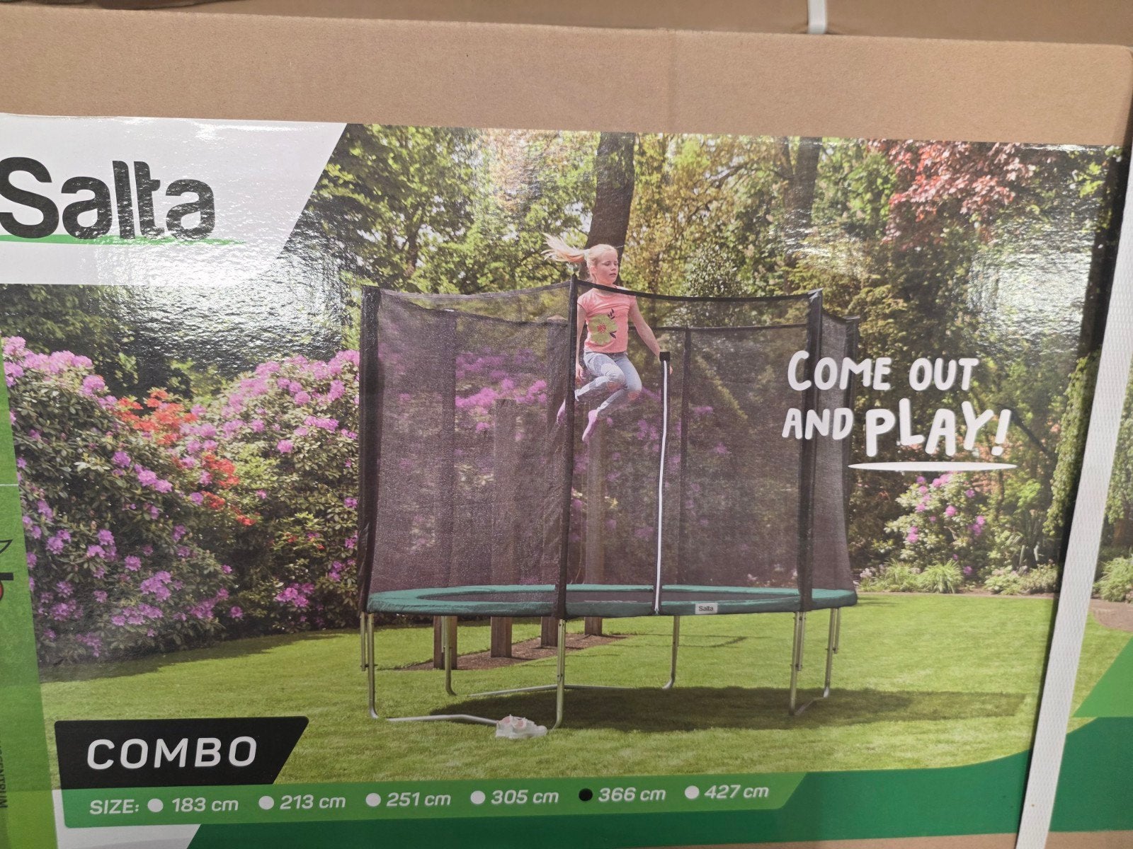 nieuwe Salta Combo Trampoline rond 366 cm inclusief. veiligh, Ophalen, Nieuw