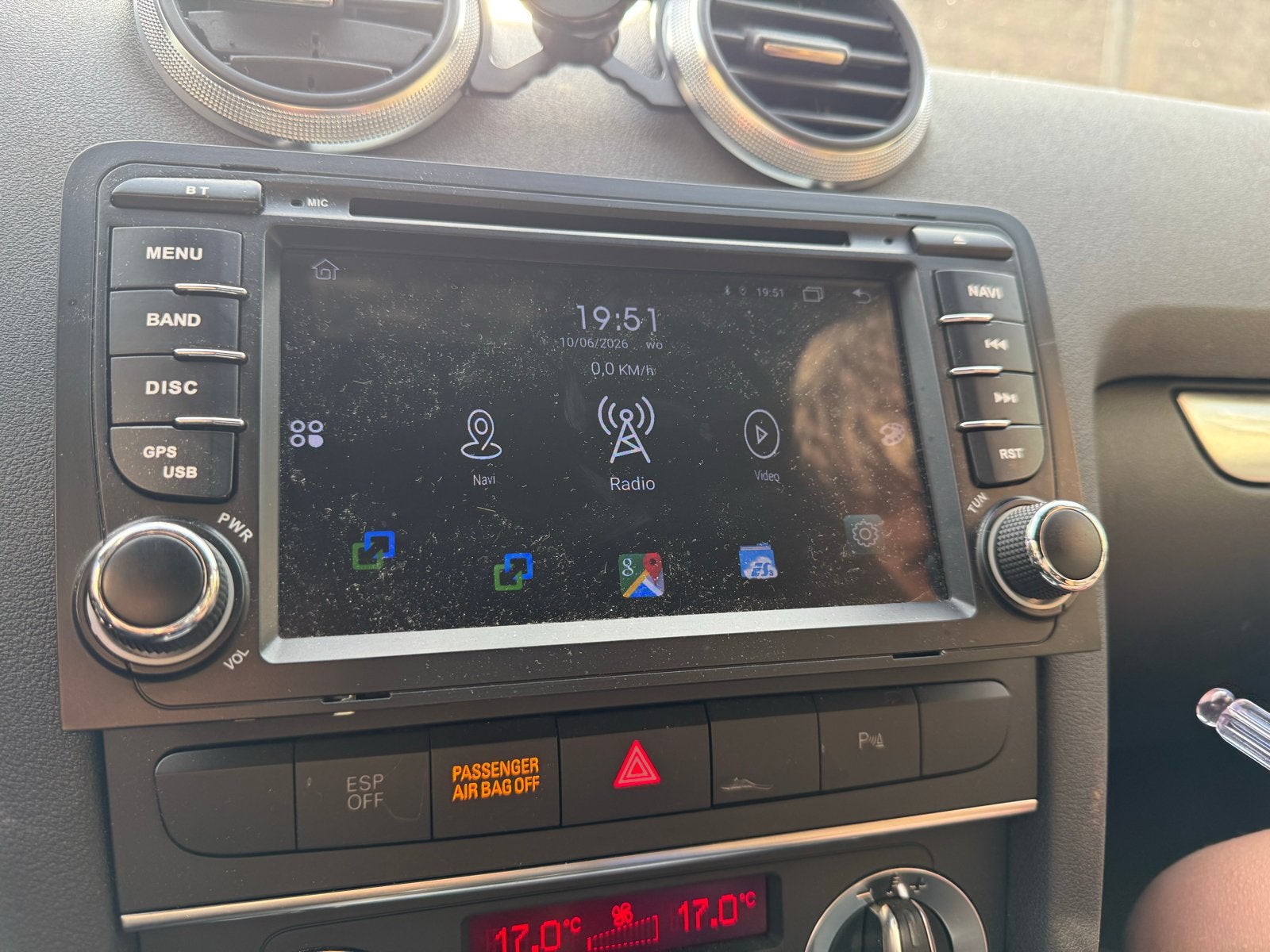 Navigatiescherm Audi A3 8P - Android Multimedia Systeem, Auto diversen, Ophalen of Verzenden, Gebruikt