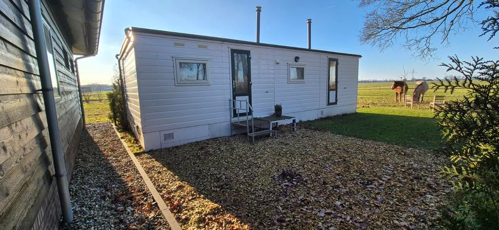 Stacaravan 9,5 x 3,6 mtr - Ideaal voor tijdelijke bewoning, Caravans en Kamperen, Stacaravans