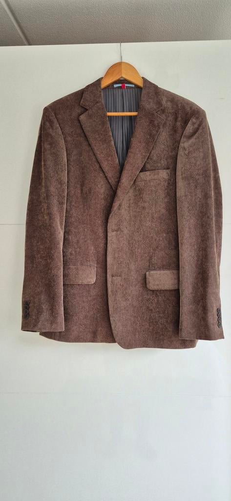 Bruin ribfluwelen colbert maat 50, Kleding | Heren, Kostuums en Colberts, Ophalen of Verzenden