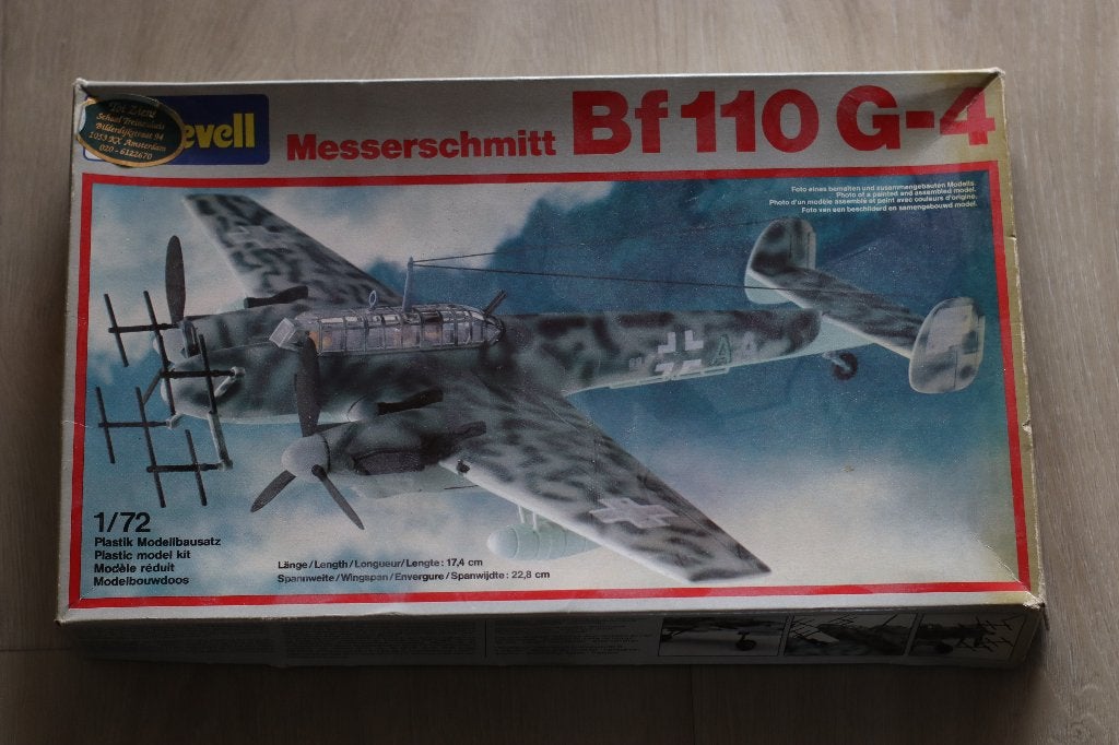 Messerschmitt Bf110 G4 Revell 1/72, 1:72 tot 1:144, Revell, Nieuw, Ophalen of Verzenden