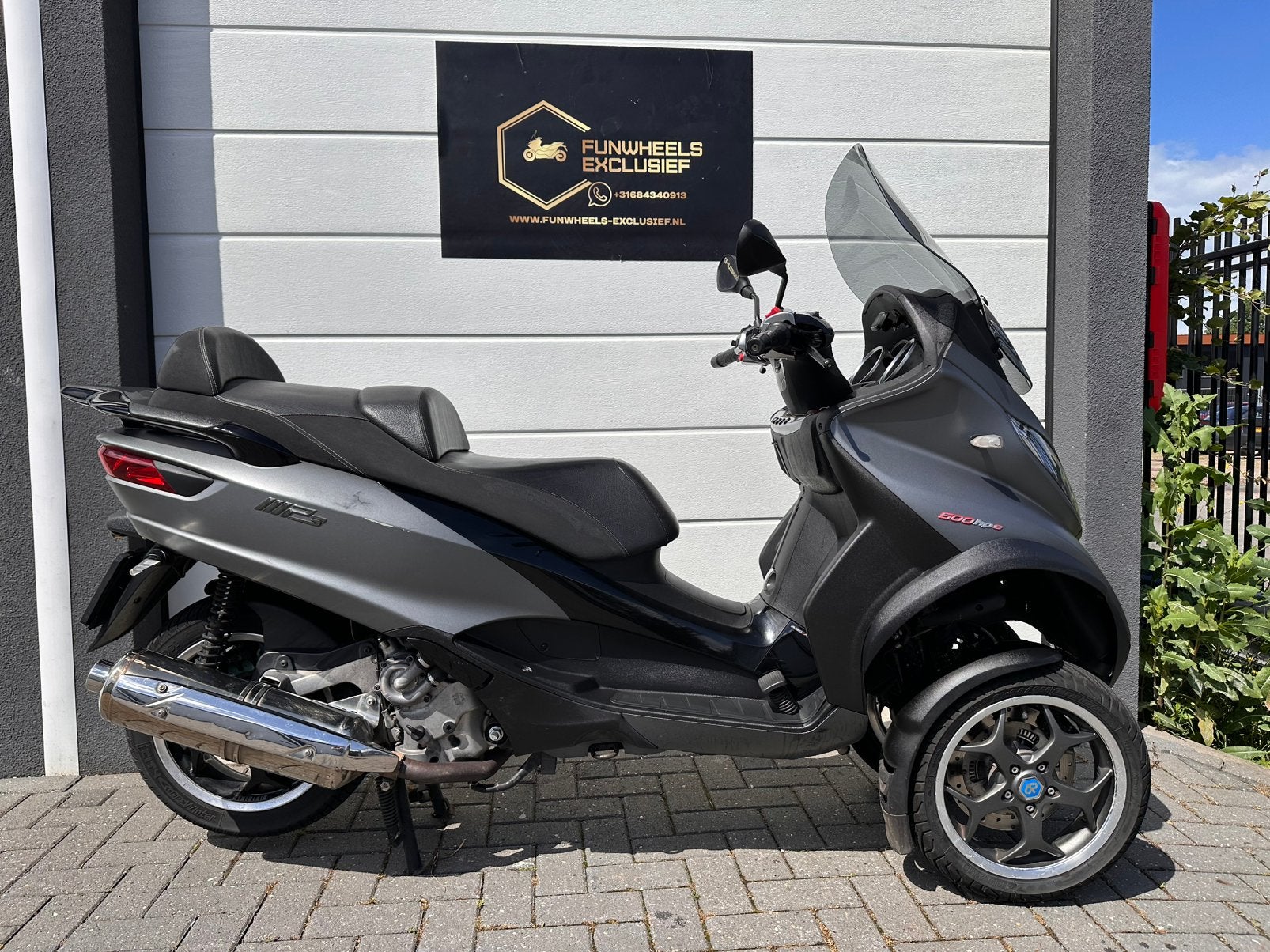 Piaggio MP3 500 HPE Sport ABS ASR LED 2014 Autorijbewijs B, Occasion, 493 cc, Bedrijf, Automaat