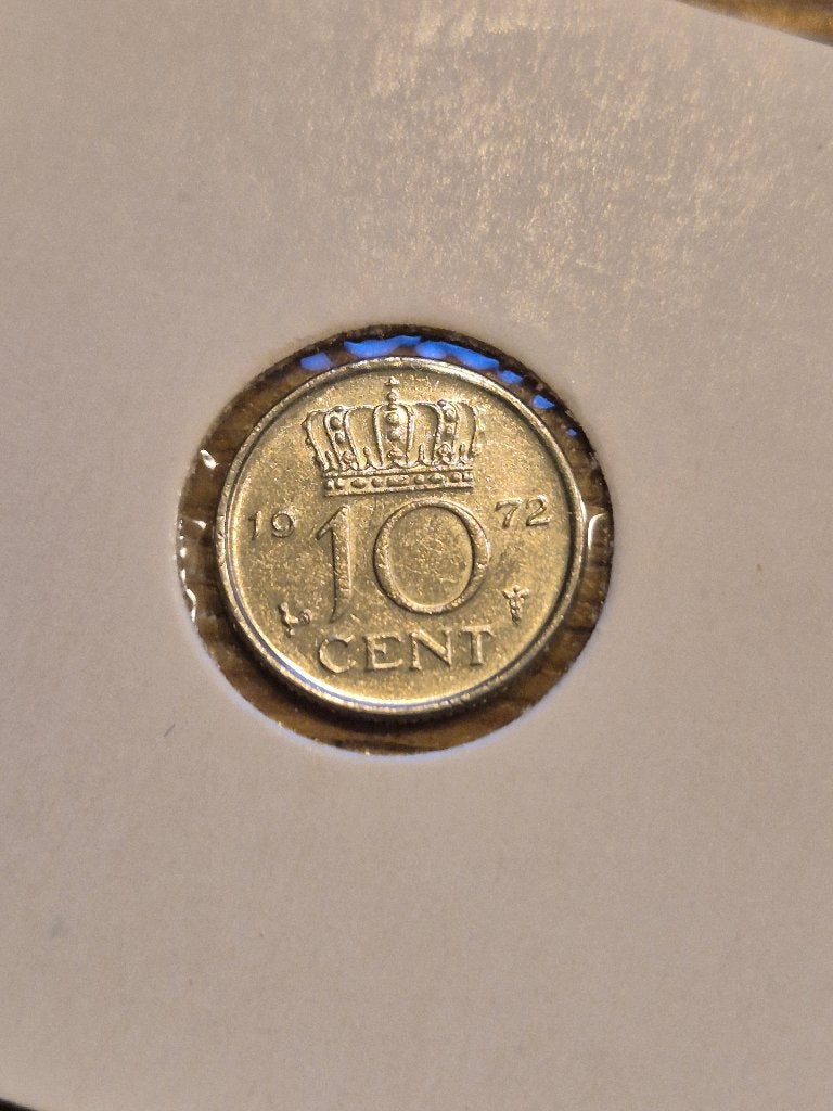 Nederland - 10 Cent 1972, Postzegels en Munten, Munten | Nederland, Verzenden, Koningin Juliana, 10 cent, Losse munt