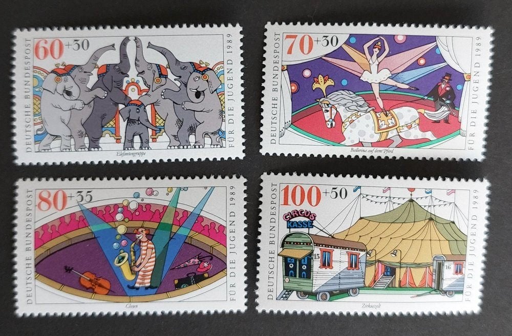 Michel 1411-1414 BRD postfris 1989, Verzenden, BRD, Postfris