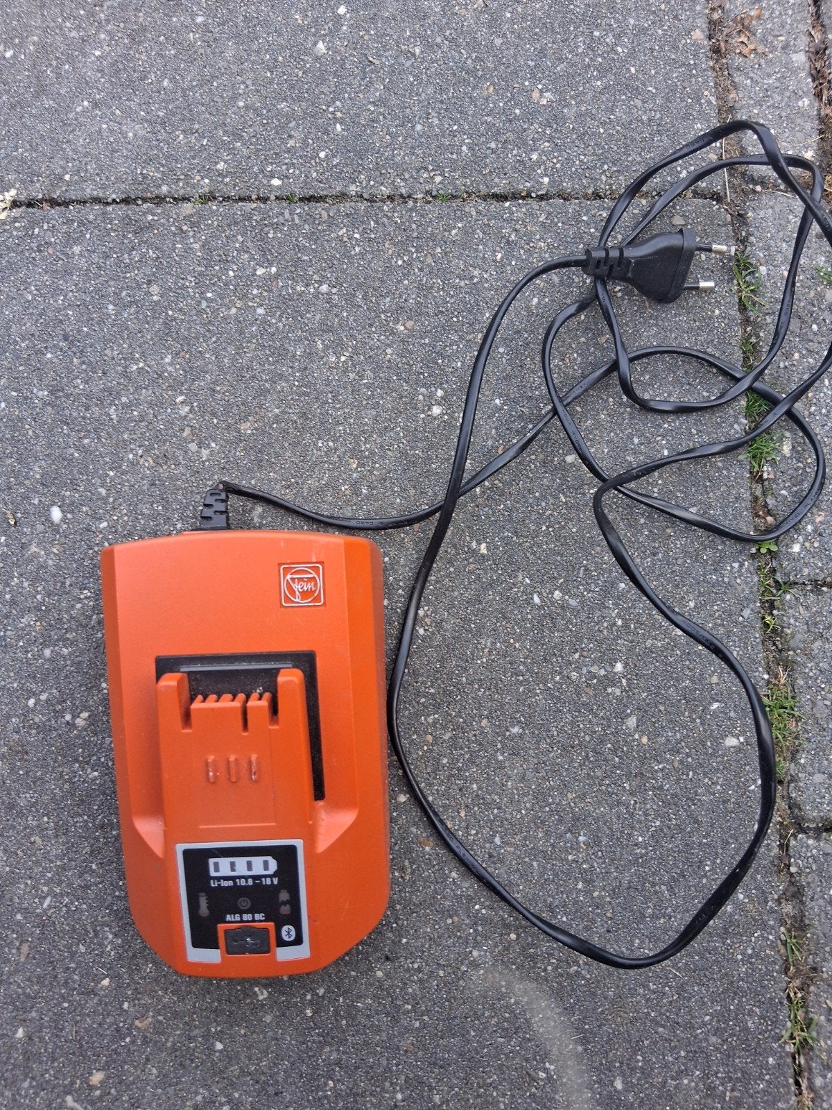 Fein Acculader  + 18v 6ah accu, Doe-het-zelf en Verbouw, Gebruikt