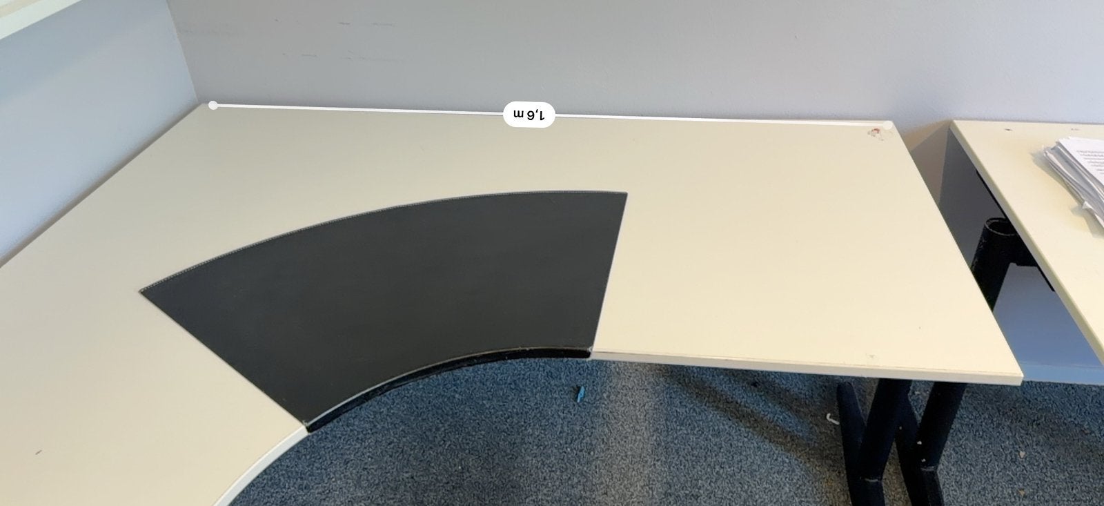 Wit bureau 2x, Ophalen, Zo goed als nieuw