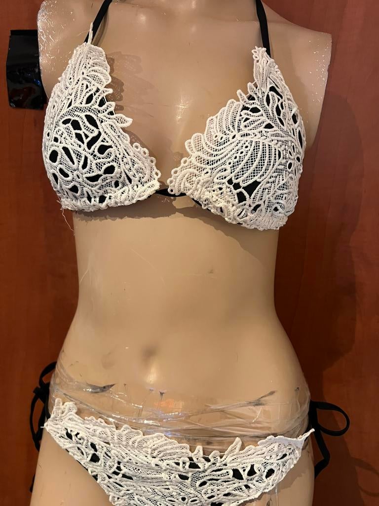 ANTICA SARTORIA bikini met kant s/m origineel zgan, Kleding | Dames, G, Beige, T, Ophalen of Verzenden